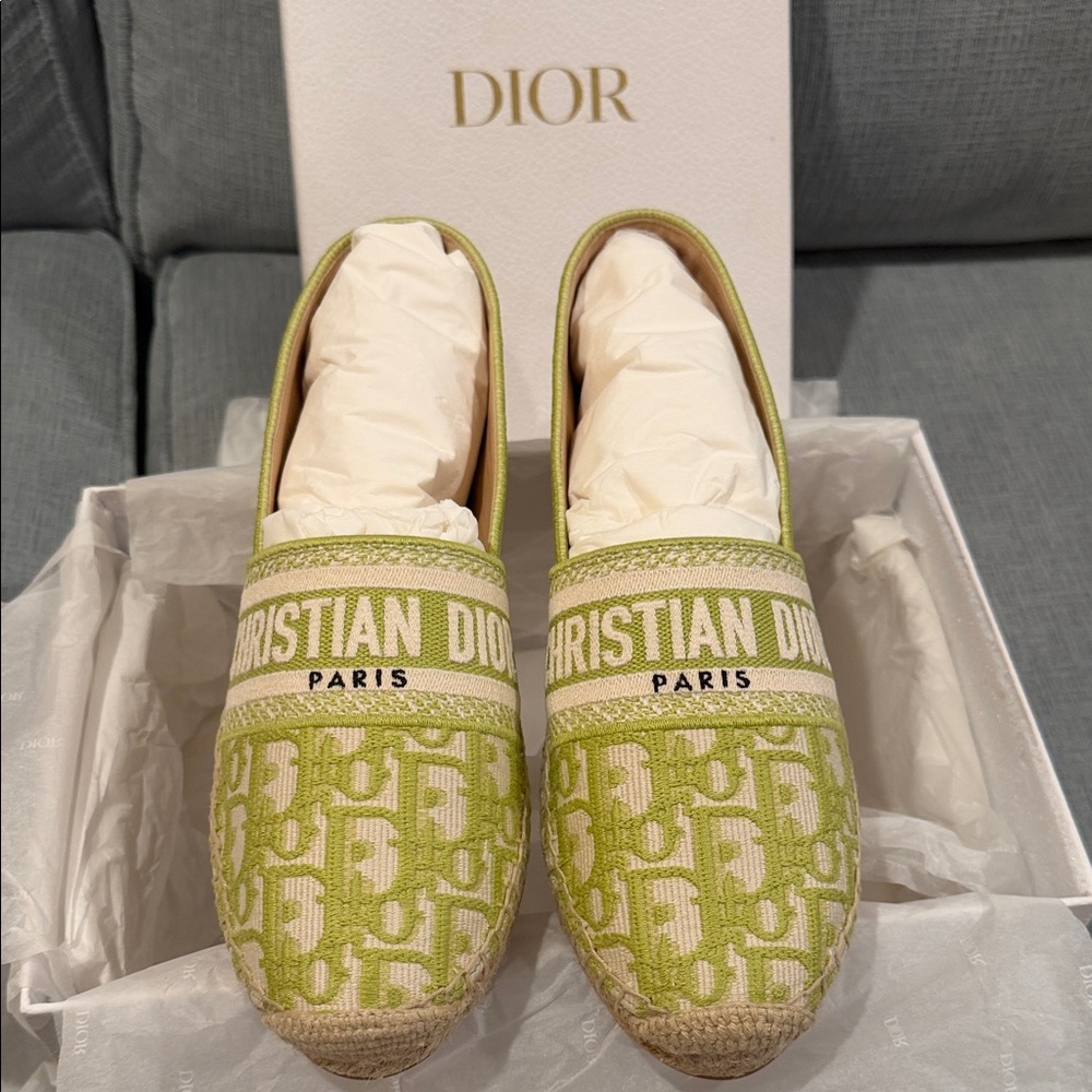 Dior Green Espadrilles for Women - Picture 2 of 6